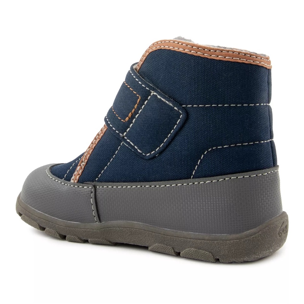 Kids Insulated Gray and Navy Blue Boots See Kai Run 11 toddlers. UEC with box - Picture 2 of 9